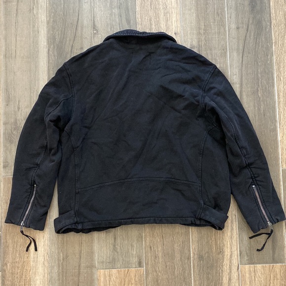 NEW Free People Rebel Rebel Knit Moto Jacket Size Medium - Picture 8 of 8